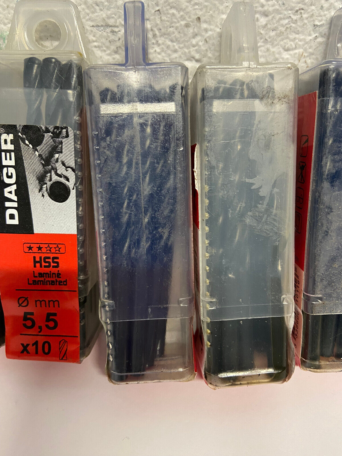 Diager 5.5mm HSS-R Twist Metal Drill Bits 50 Pack Rolled HSS
