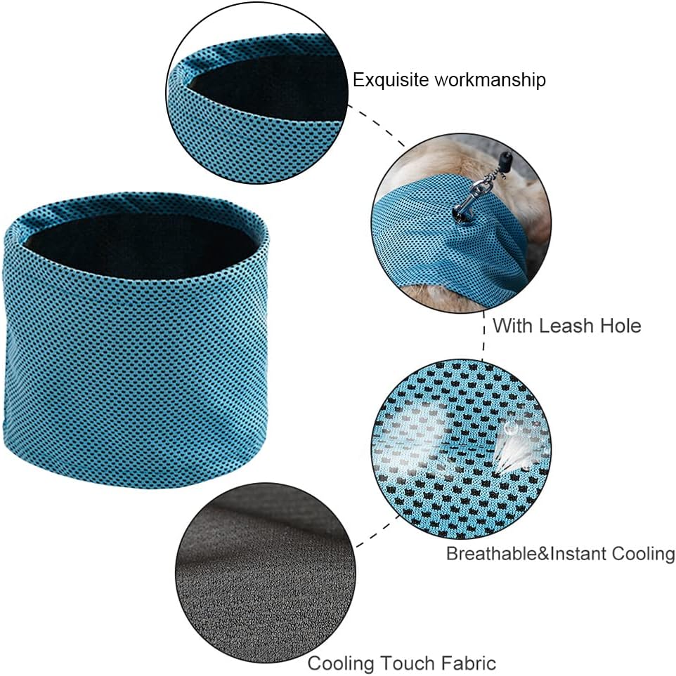 Dog Cooling Bandana - Medium - Blue
