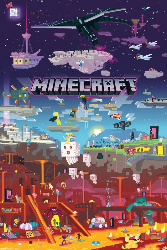 Minecraft World Beyond Maxi Poster Print 61x91.5cm