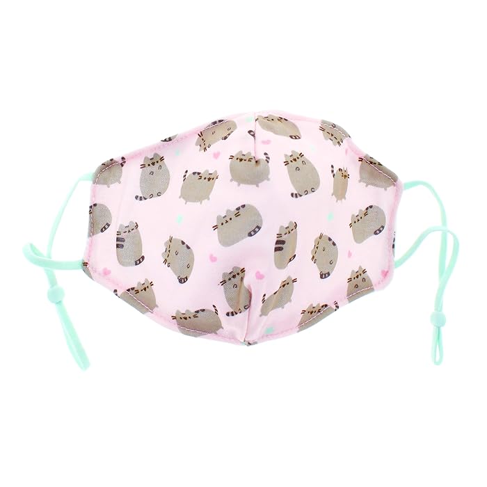 Pusheen Kids Face Mask - Cat Design - Cotton - Age 6-12 Years