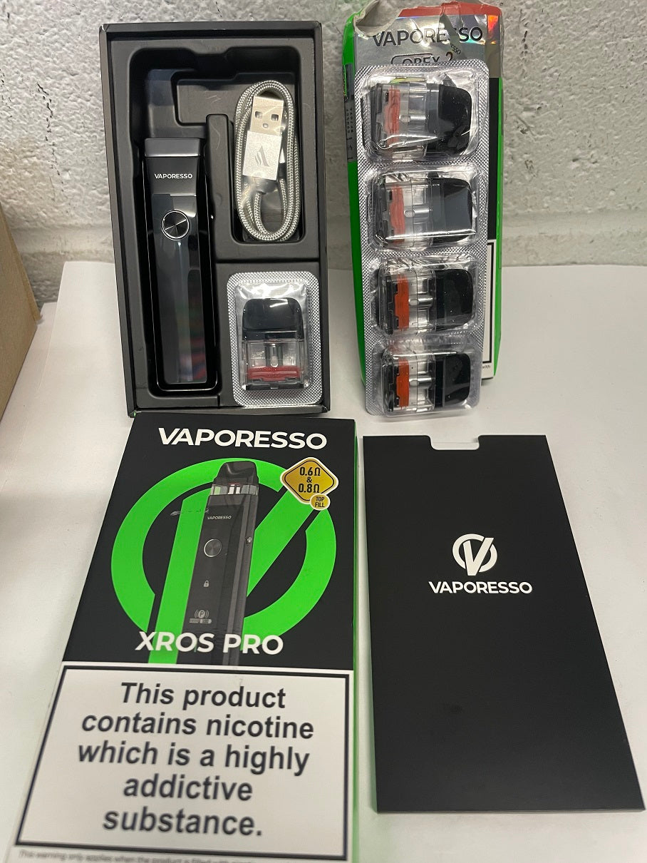 VAPORESSO XROS PRO Vaping Kit 30W & 4 Mesh Pod Pack