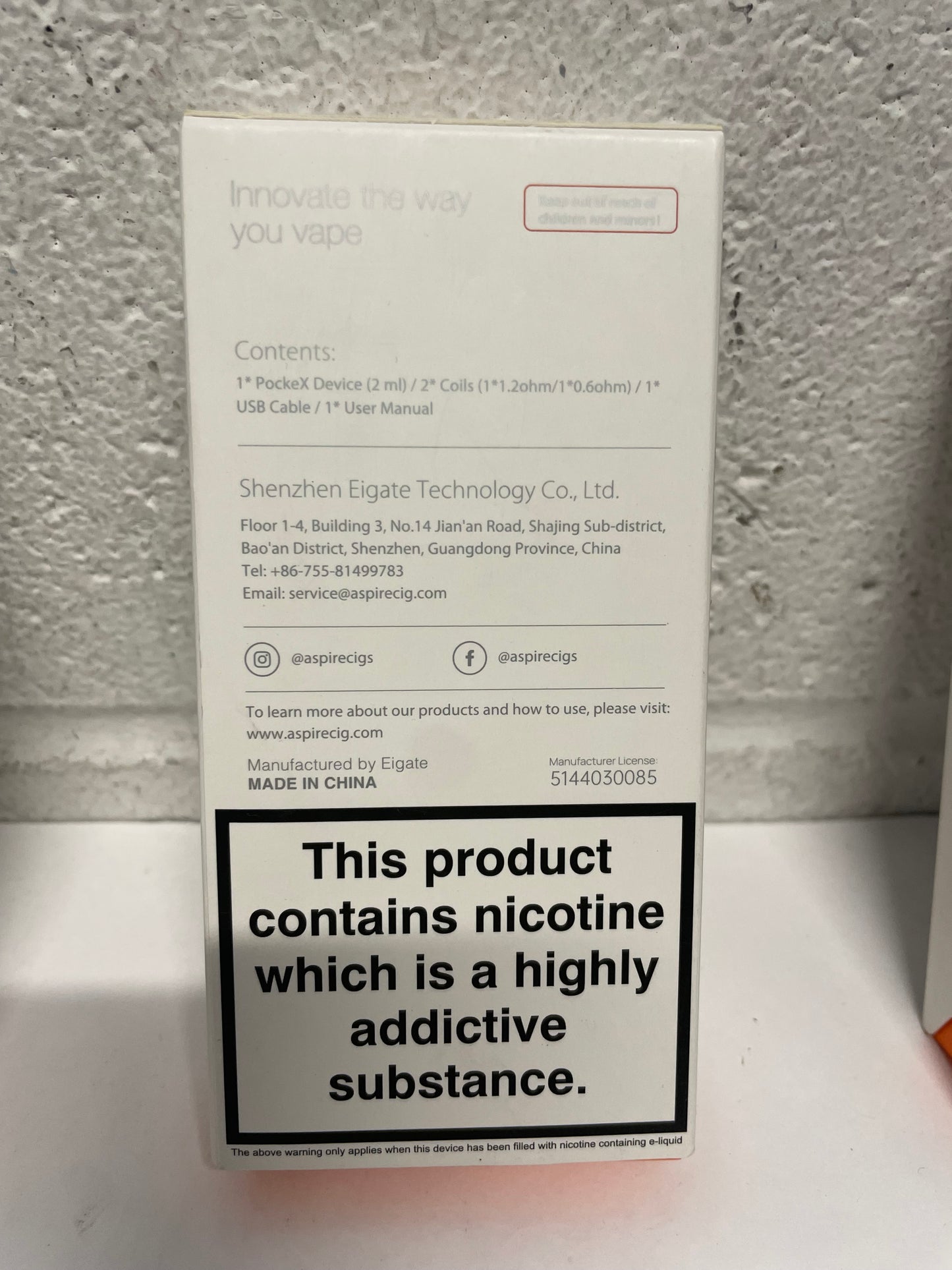 Aspire PockeX Vape Kit Red Gradiant (Refurbished)