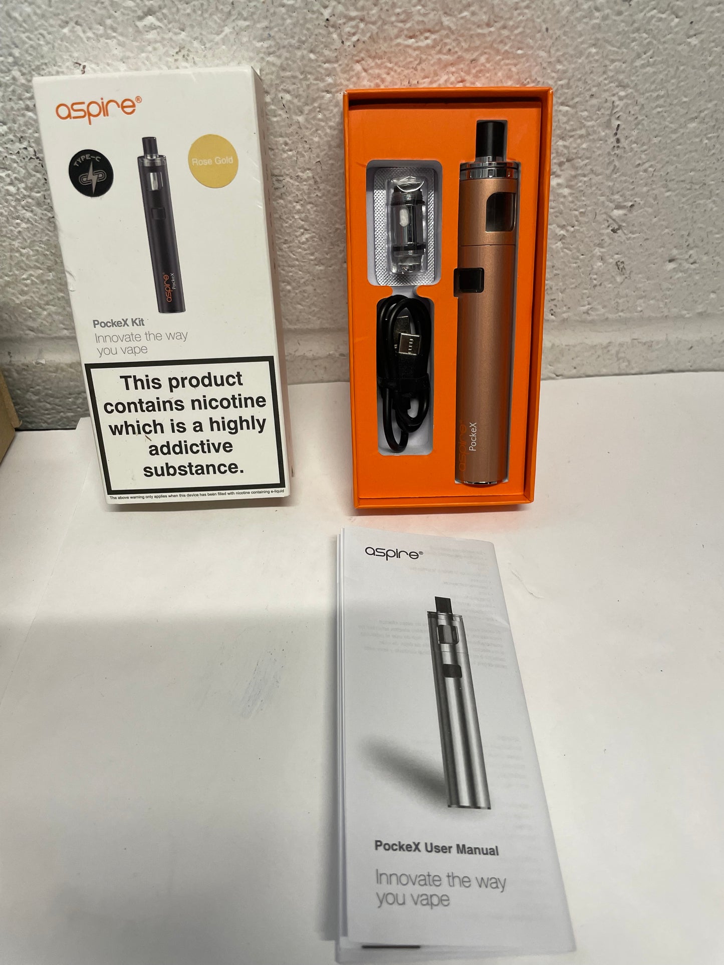 Aspire PockeX Vape Kit Rose Gold (Refurbished)