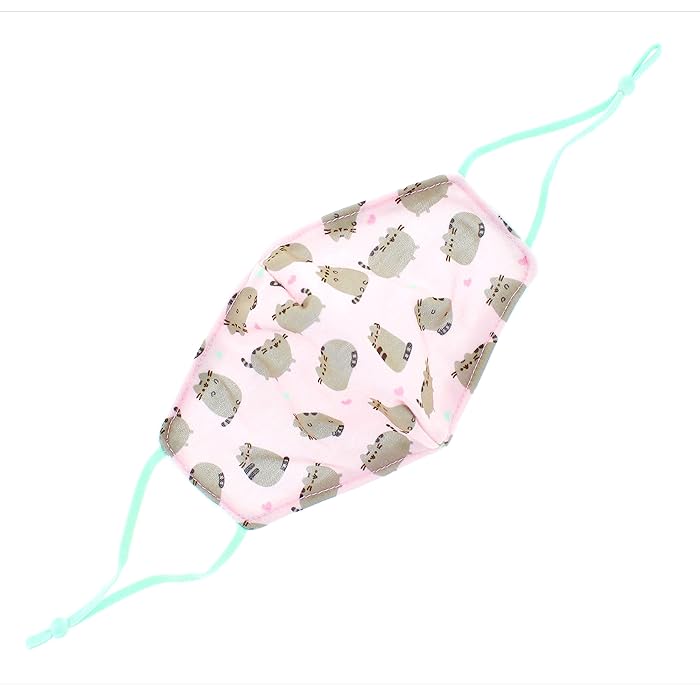Pusheen Kids Face Mask - Cat Design - Cotton - Age 6-12 Years