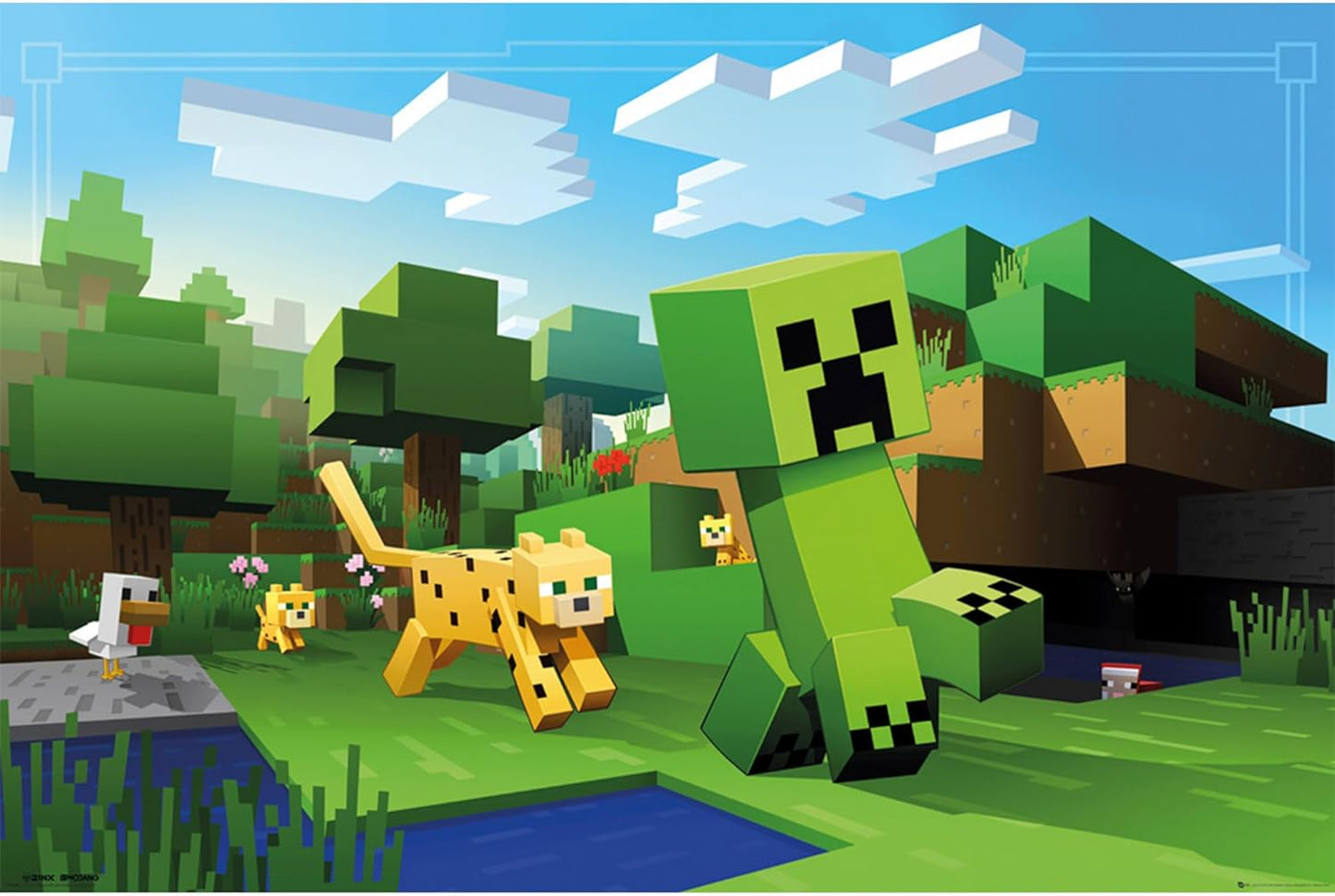 Minecraft Ocelot Chase Maxi Poster 61x91.5cm