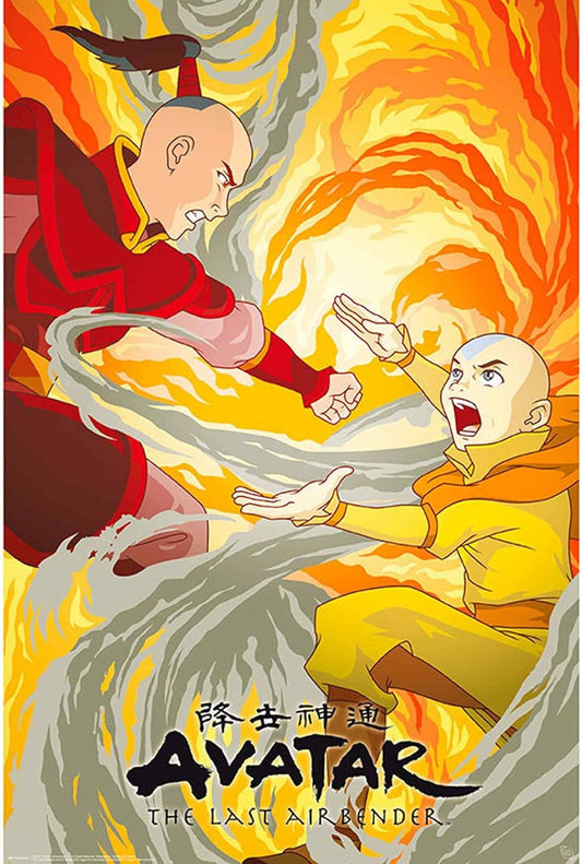 Avatar Aang vs Zuko The Last Air Bender Maxi Poster 61x91.5cm