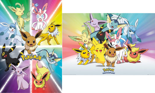 2x Pokémon Eevee Maxi Posters 61x91.5cm