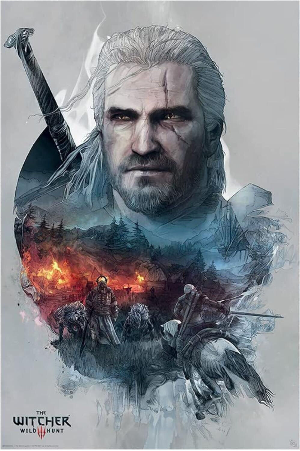 3x The Witcher Maxi Posters 61x91.5cm