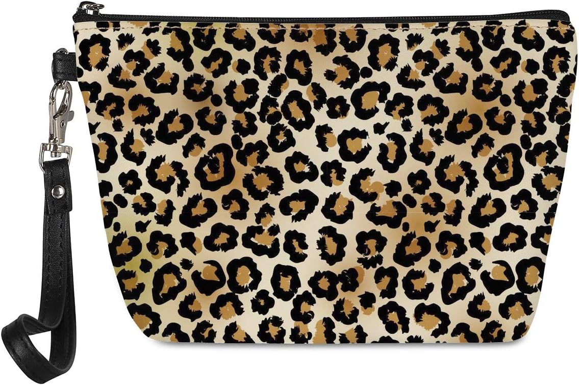 Leopard Print Pattern Ladies Cosmetic Bag