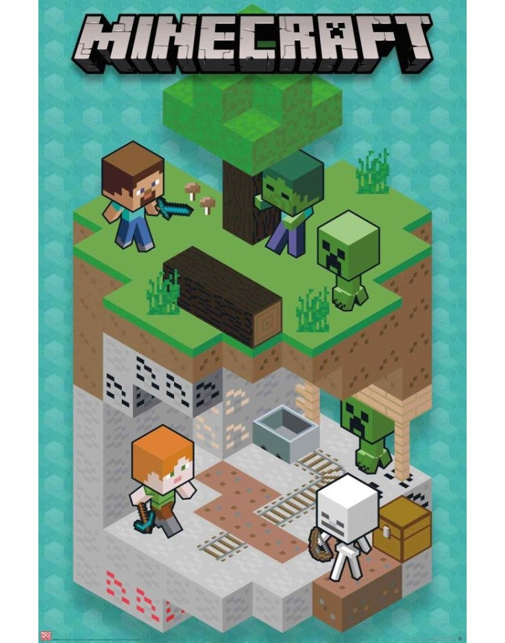 Minecraft Into the Mine Maxi Poster 61x91.5cm