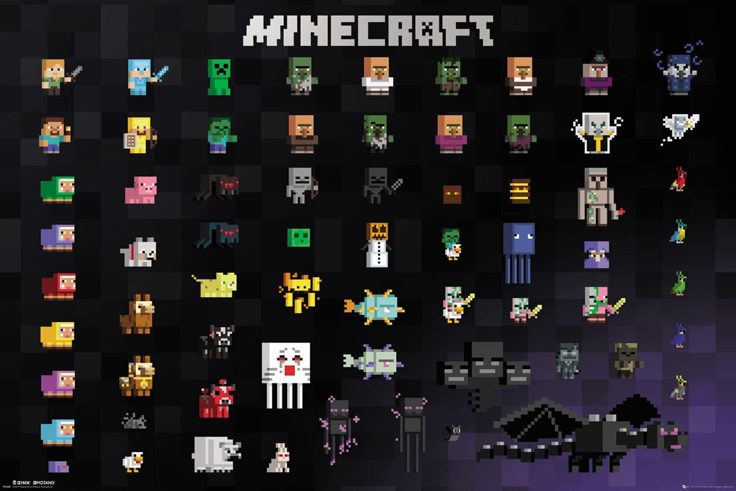 2x Minecraft Maxi Posters 61x91.5cm