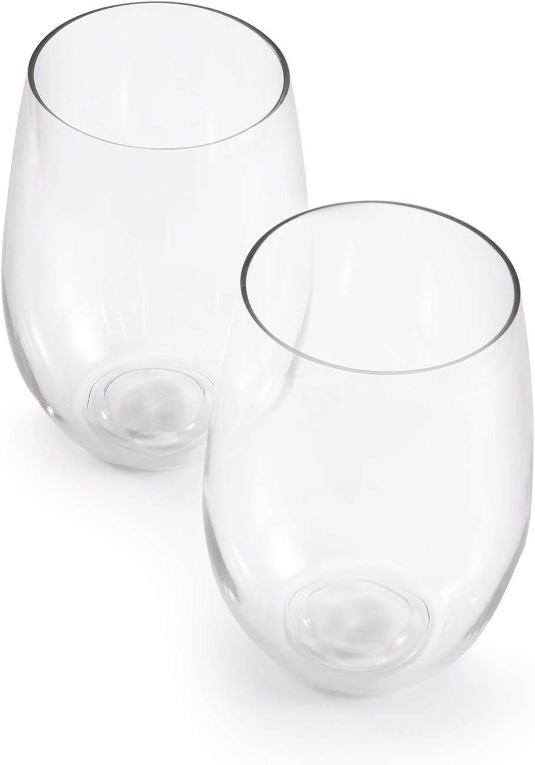 4x Hotder Stemless Plastic Wine Glasses 20oz Unbreakable