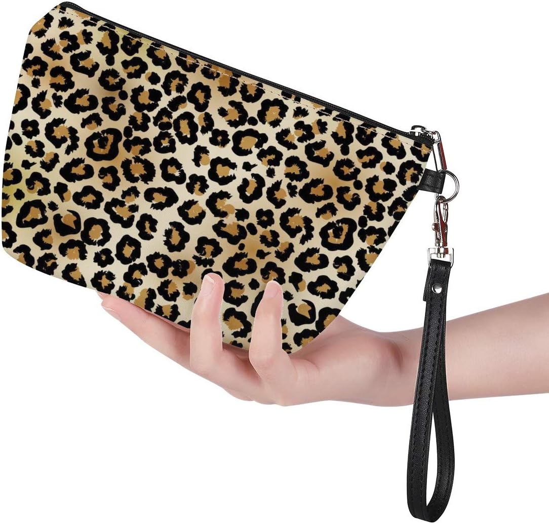 Leopard Print Pattern Ladies Cosmetic Bag