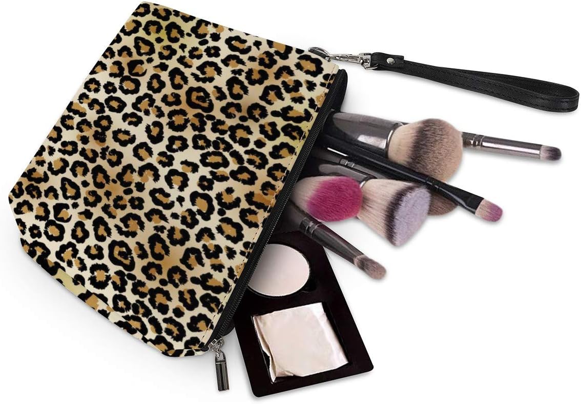 Leopard Print Pattern Ladies Cosmetic Bag