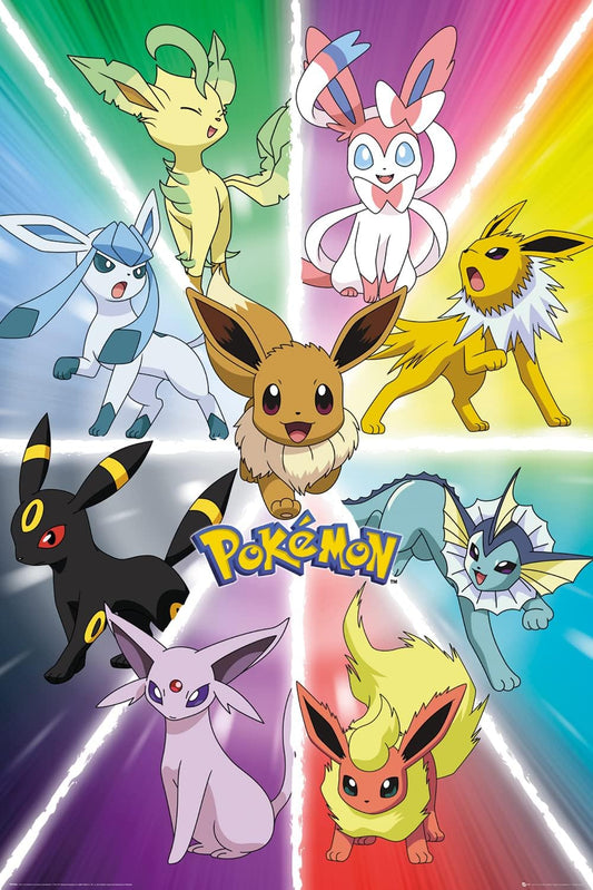 Pokémon Eevee Evolution Maxi Poster Print 61x91.5cm