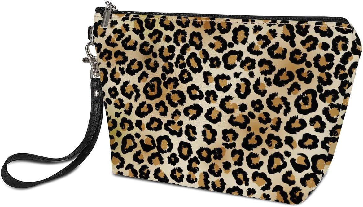 Leopard Print Pattern Ladies Cosmetic Bag