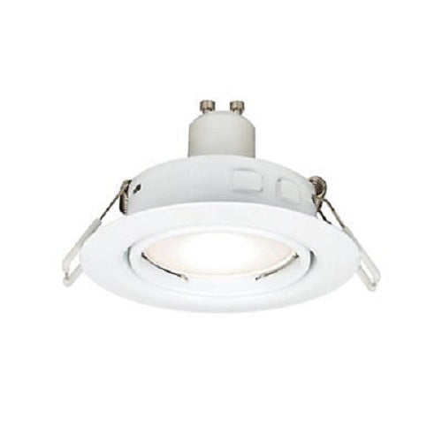 10x White Adjustable LED Warm White Downlight 3.8W IP20 90mm