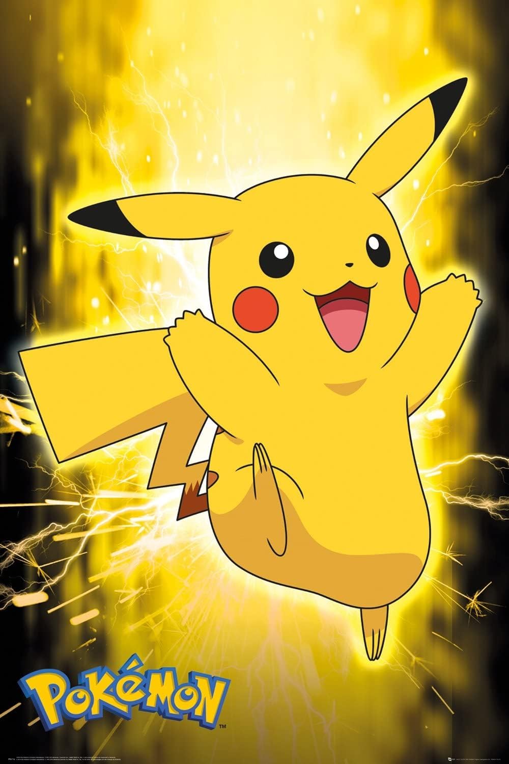 Pokémon Pikachu Neon Maxi Poster Print 61x91.5cm