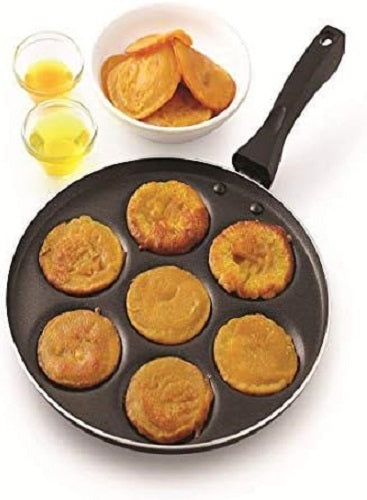 Non-Stick 7 Cavity Frying Pan With Handle