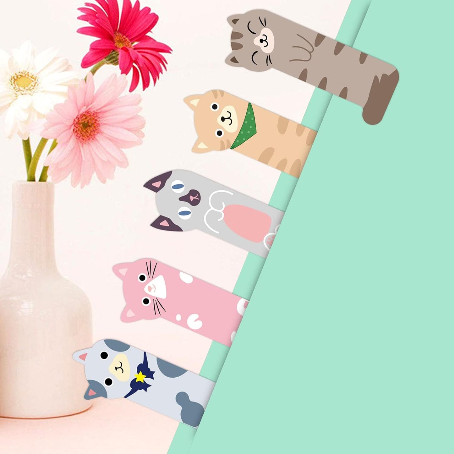 720x Cute Cat Sticky Notes in 8 Designs