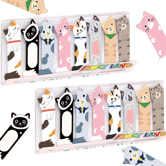 720x Cute Cat Sticky Notes in 8 Designs