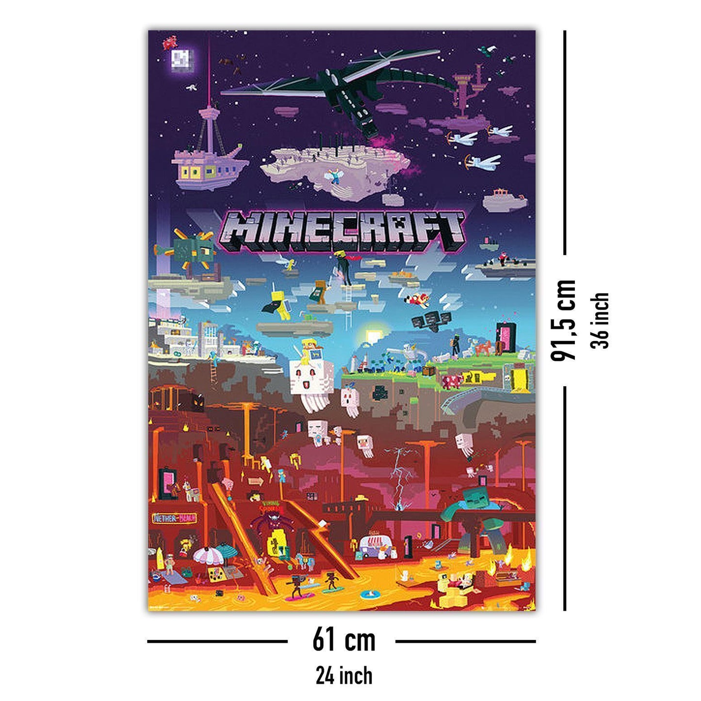 Minecraft World Beyond Maxi Poster Print 61x91.5cm