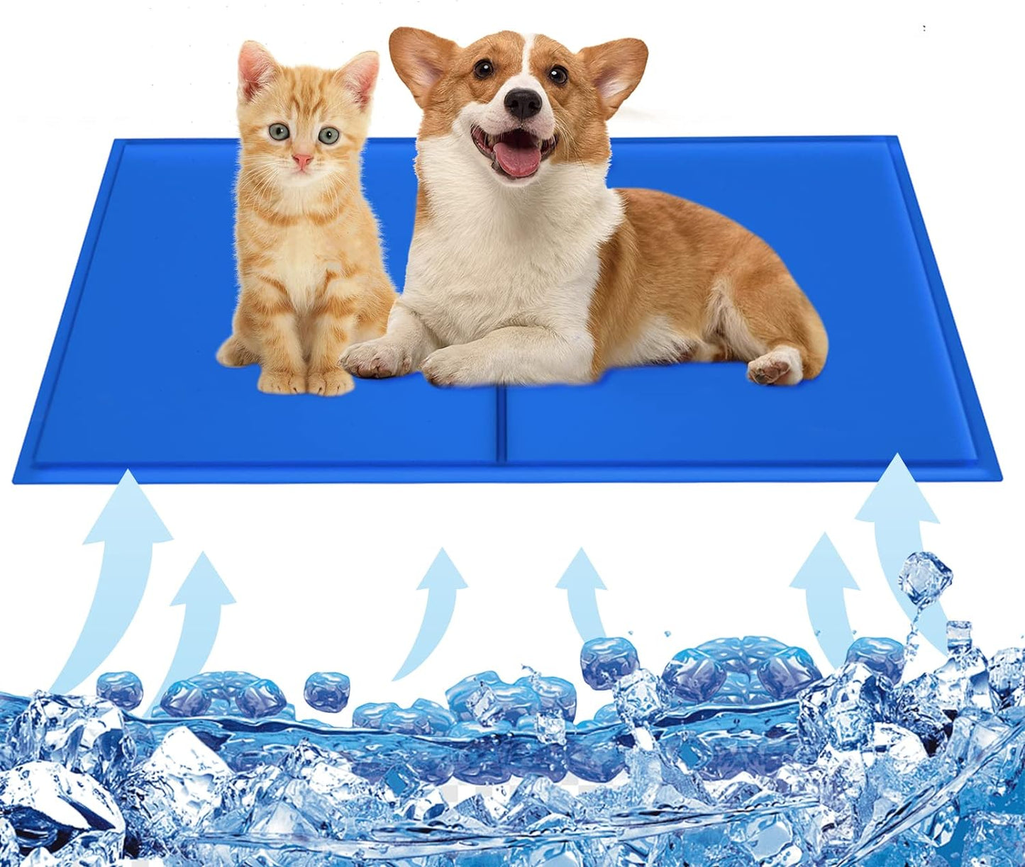 Blue Dog Cooling Mat - Size Medium 50cm x 65cm