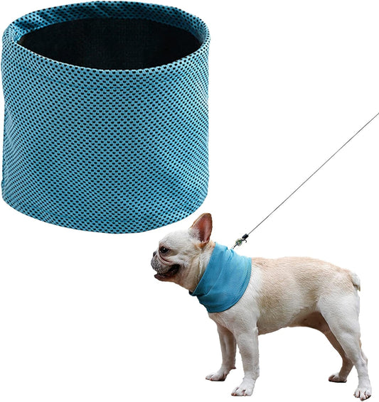 Dog Cooling Bandana - Medium - Blue