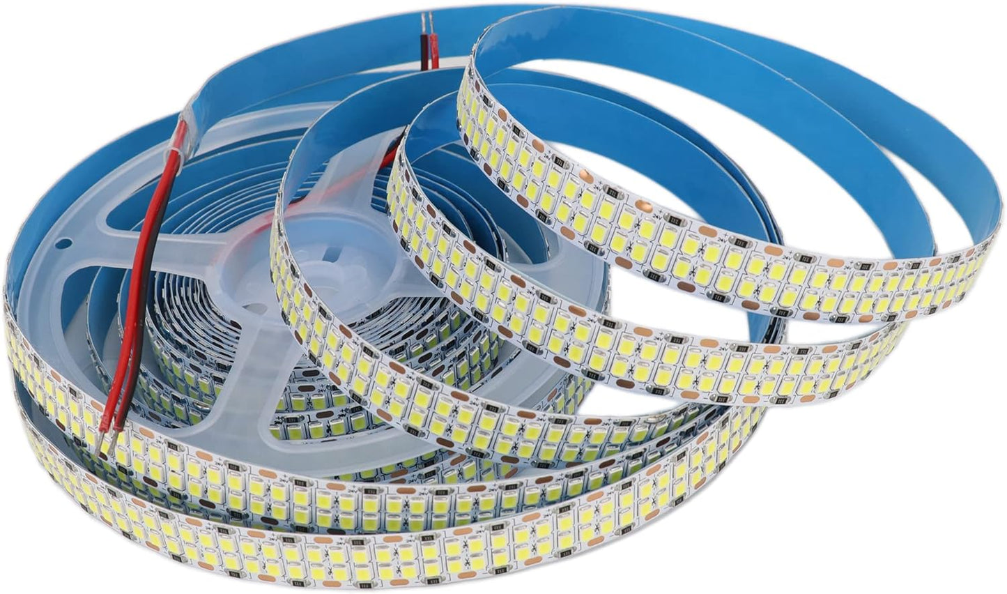 5M Double Row Warm White 24V 2400 LED Flexible Strip Tape Light