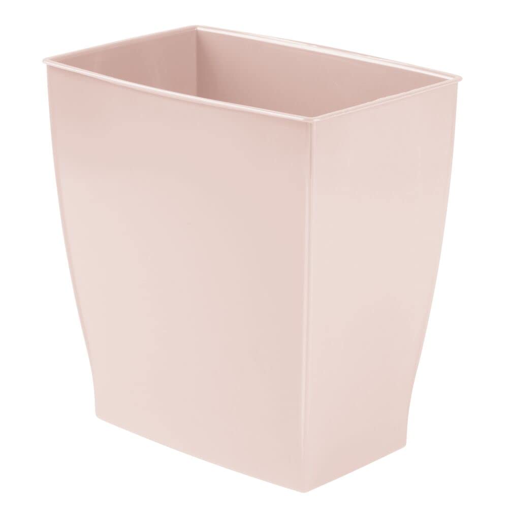 2 Pack Wastepaper Bin - Light Pink - 2.5L