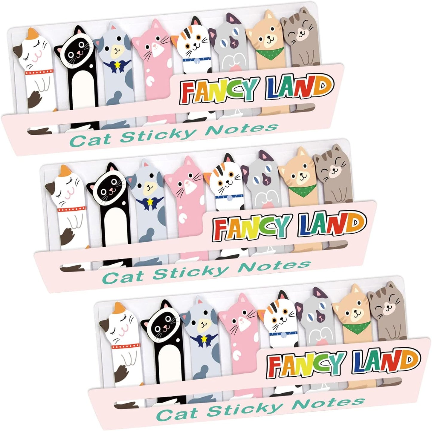 720x Cute Cat Sticky Notes in 8 Designs