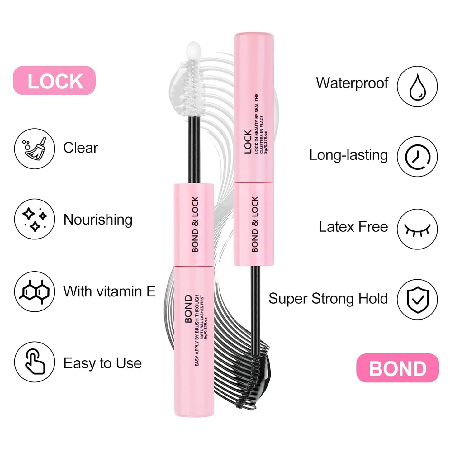 Lash Bond & Seal Cluster Eyelash Glue for Individual Cluster