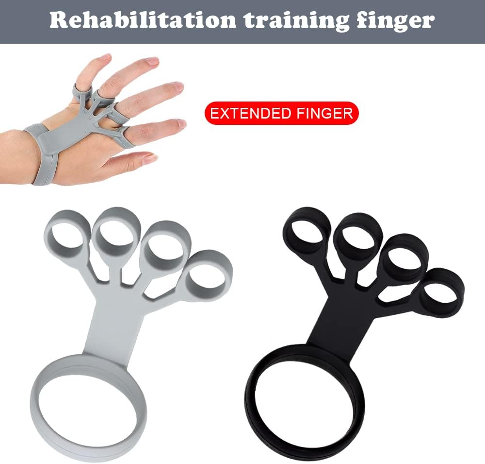 2x Finger Trainer Silicone Hand Strength Trainer