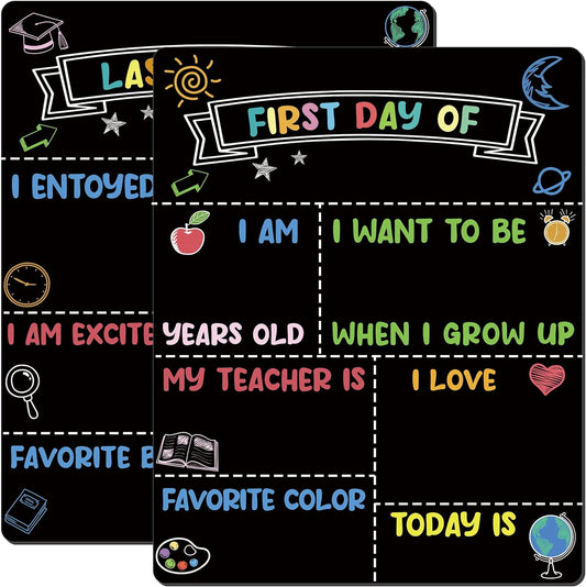 First Day and Last Day of School Chalkboard Sign