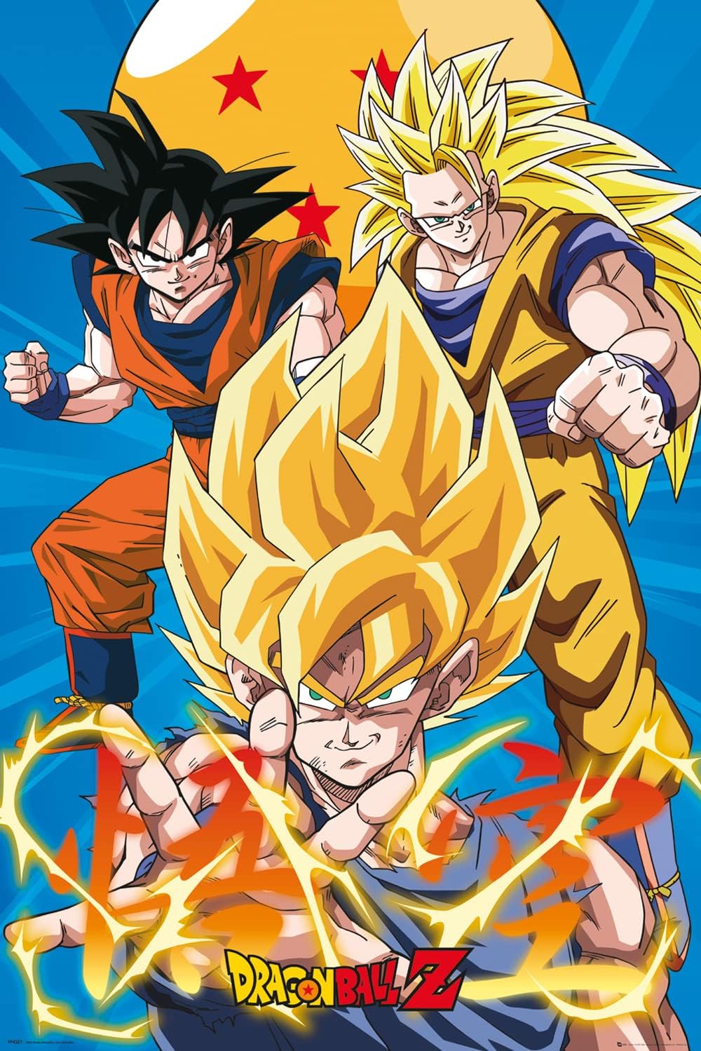 Dragon Ball 3 Gokus Maxi Poster 61x91.5cm