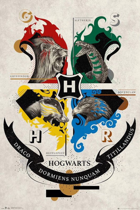 Harry Potter Animal Crest Maxi Poster 61x91.5cm