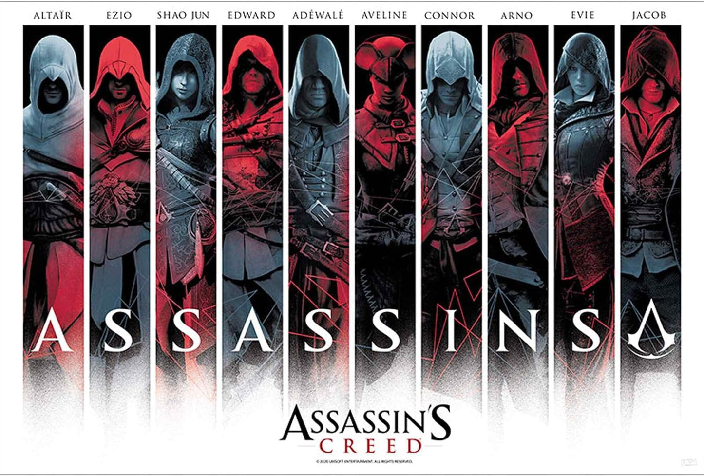 3x Assassin's Creed Maxi Poster 61x91.5cm