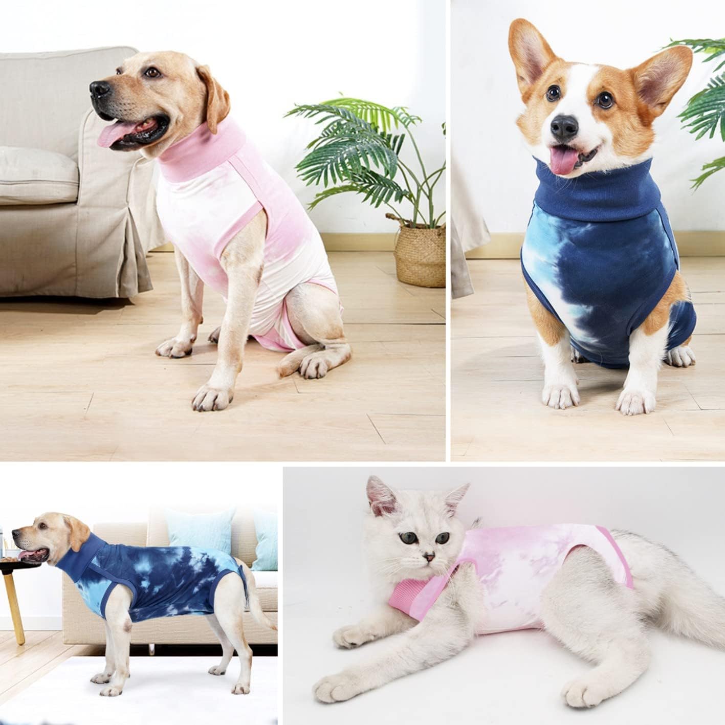 Dog Surgery Recovery Suit - Pink