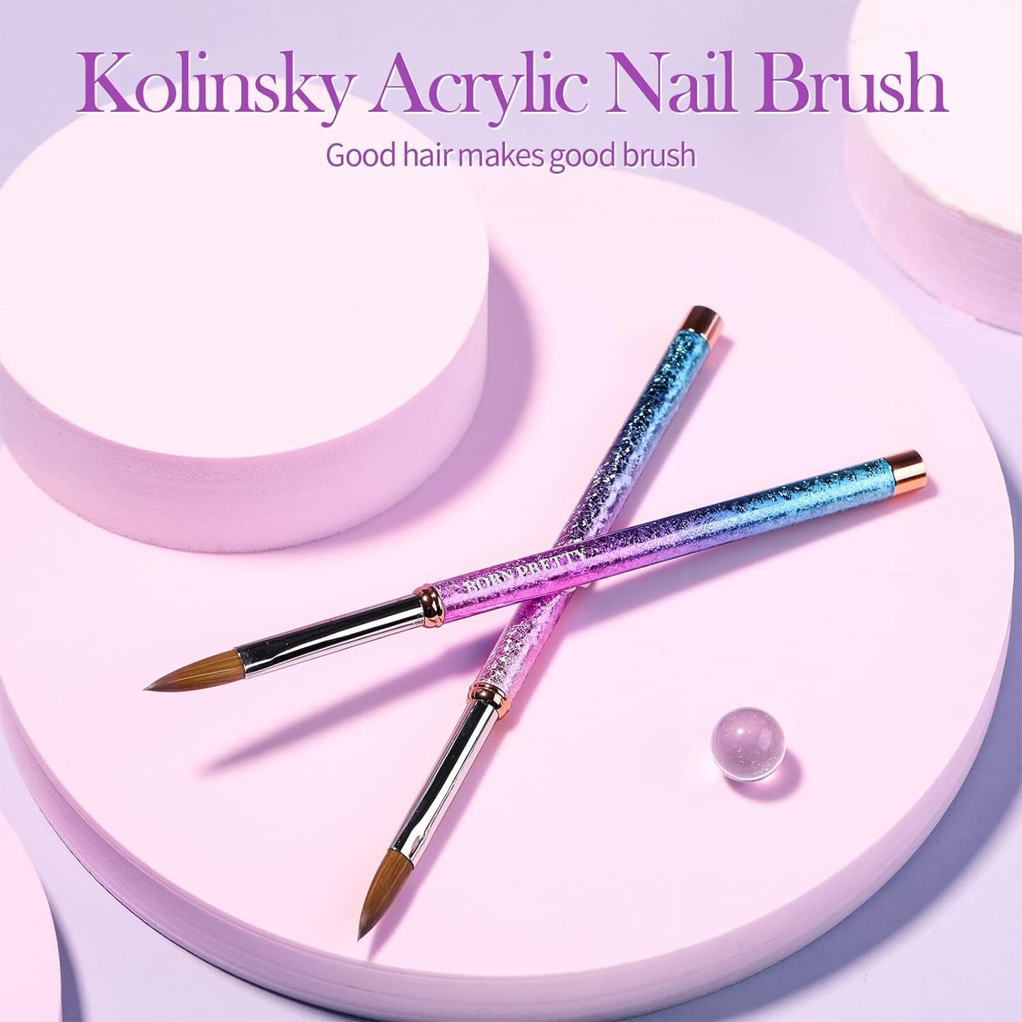 BORN PRETTY Acrylic Nail Brush 10mm