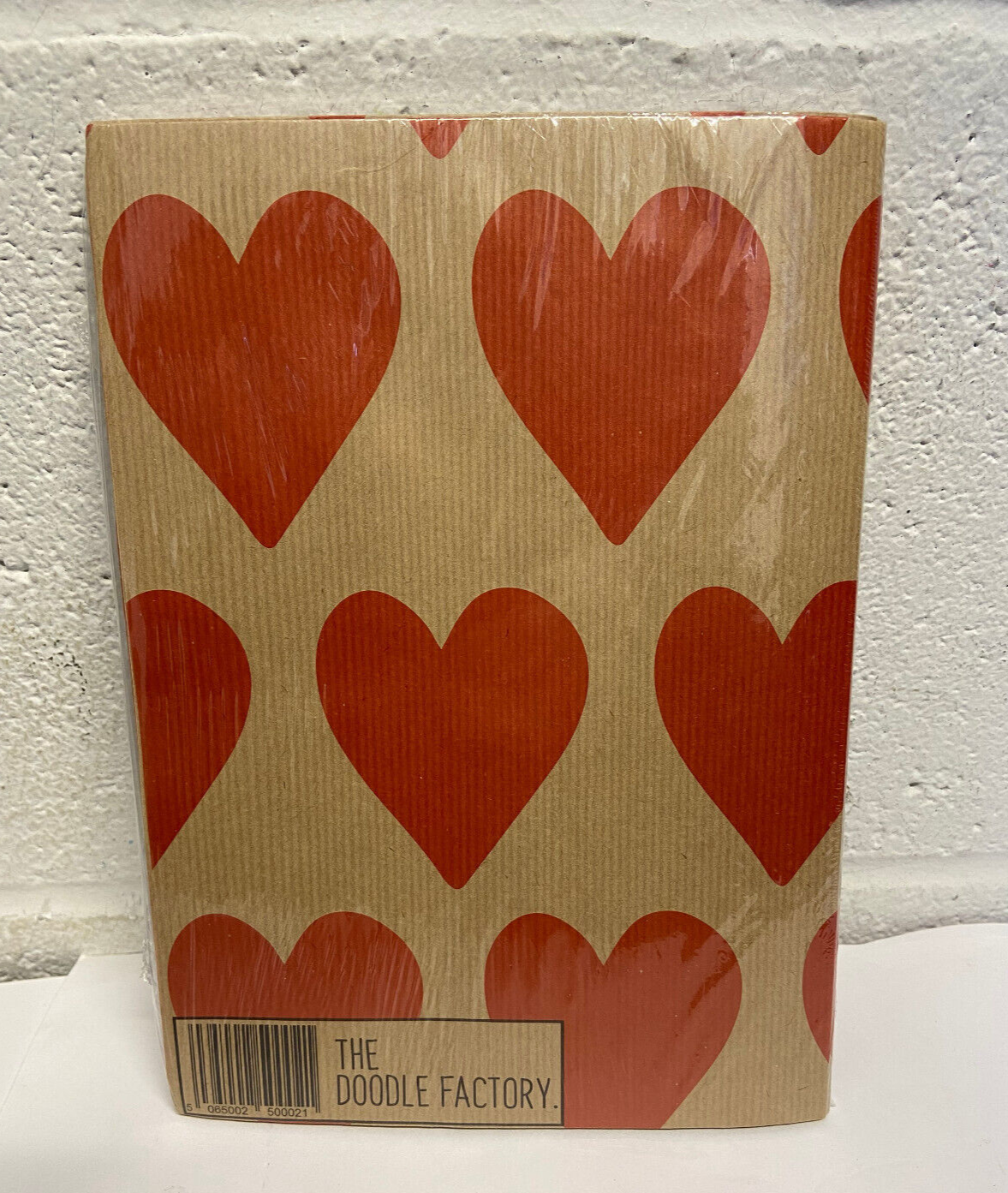 Red Heart Kraft Brown Wrapping Paper 6 Sheets 50x70cm