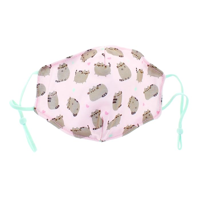 Pusheen Kids Face Mask - Cat  Design - Cotton - Age 6-12 Years