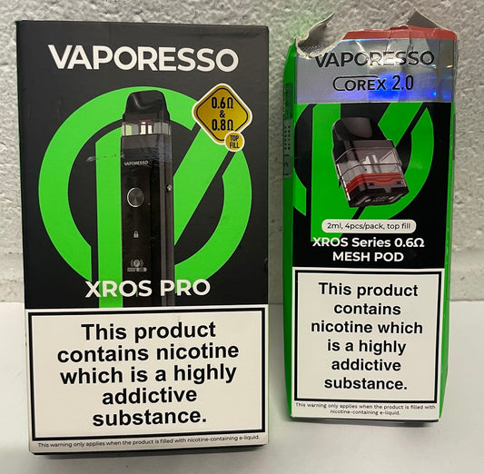 VAPORESSO XROS PRO Vaping Kit 30W & 4 Mesh Pod Pack
