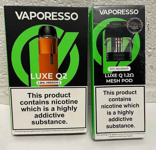 VAPORESSO LUXE Q2 Vaping Kit & 4 Mesh Pod Pack