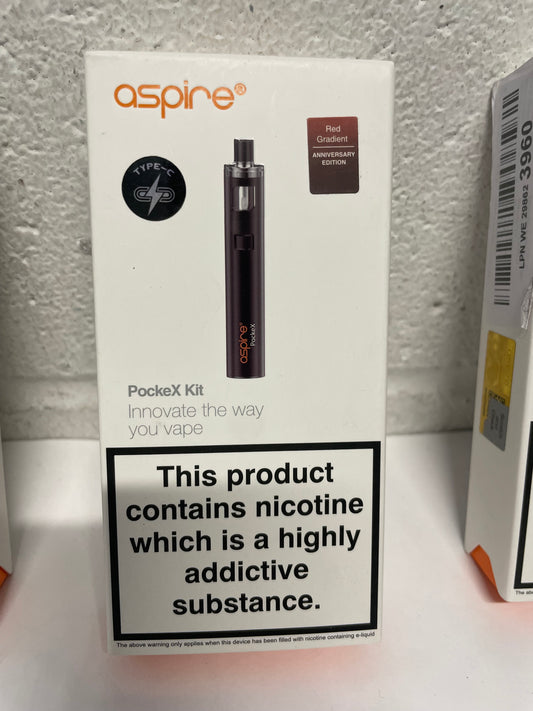 Aspire PockeX Vape Kit Red Gradiant (Refurbished)