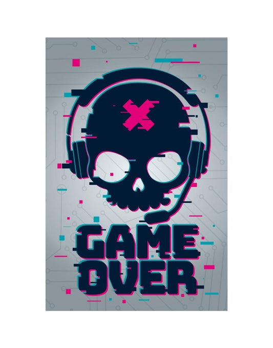 Game Over Skull Headset Maxi Poster 61x91.5cm