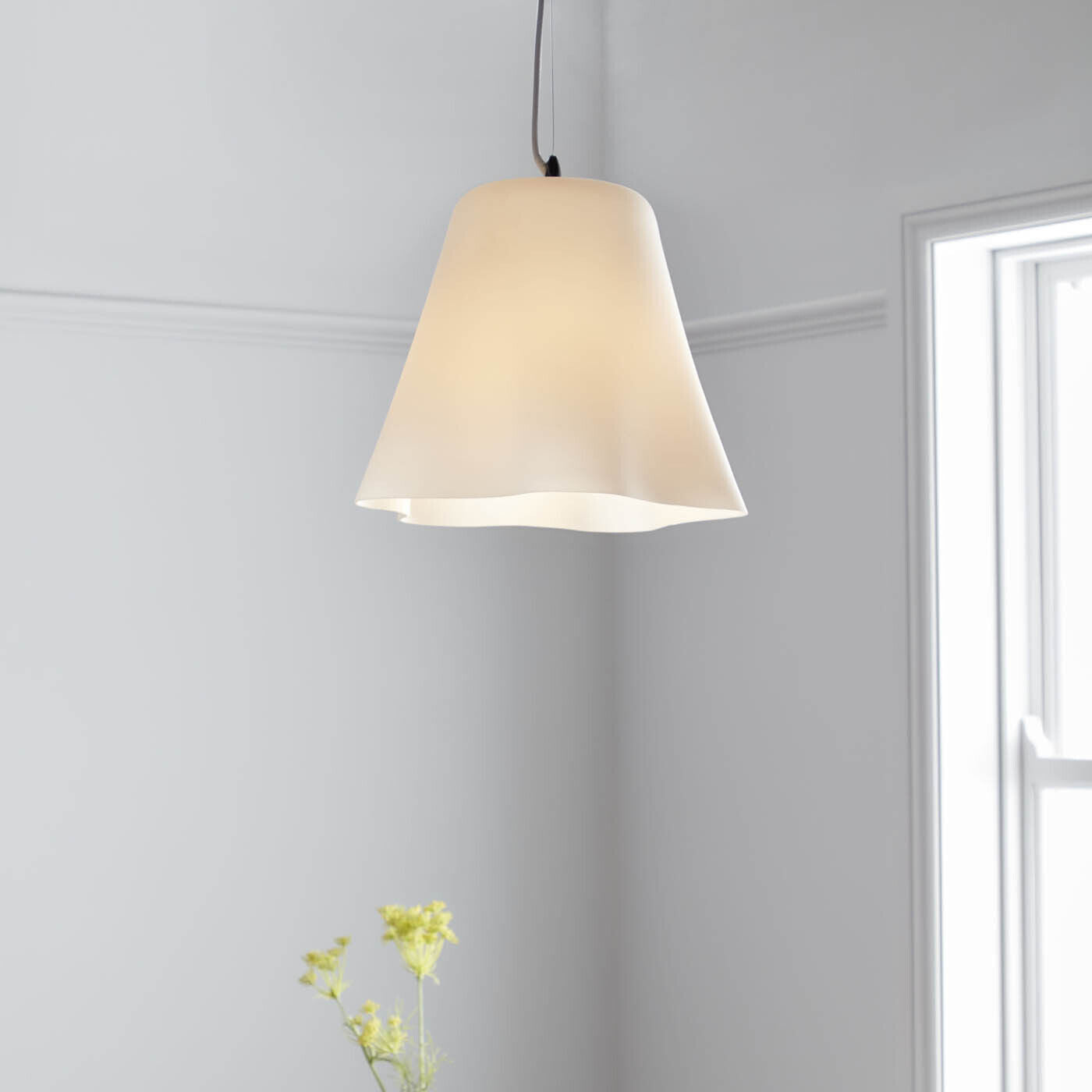 GoodHome Anser White Pendant Ceiling Light