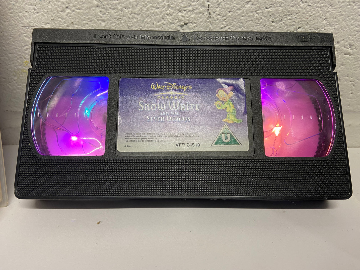 Snow White & The Seven Dwarfs VHS Decorative Light