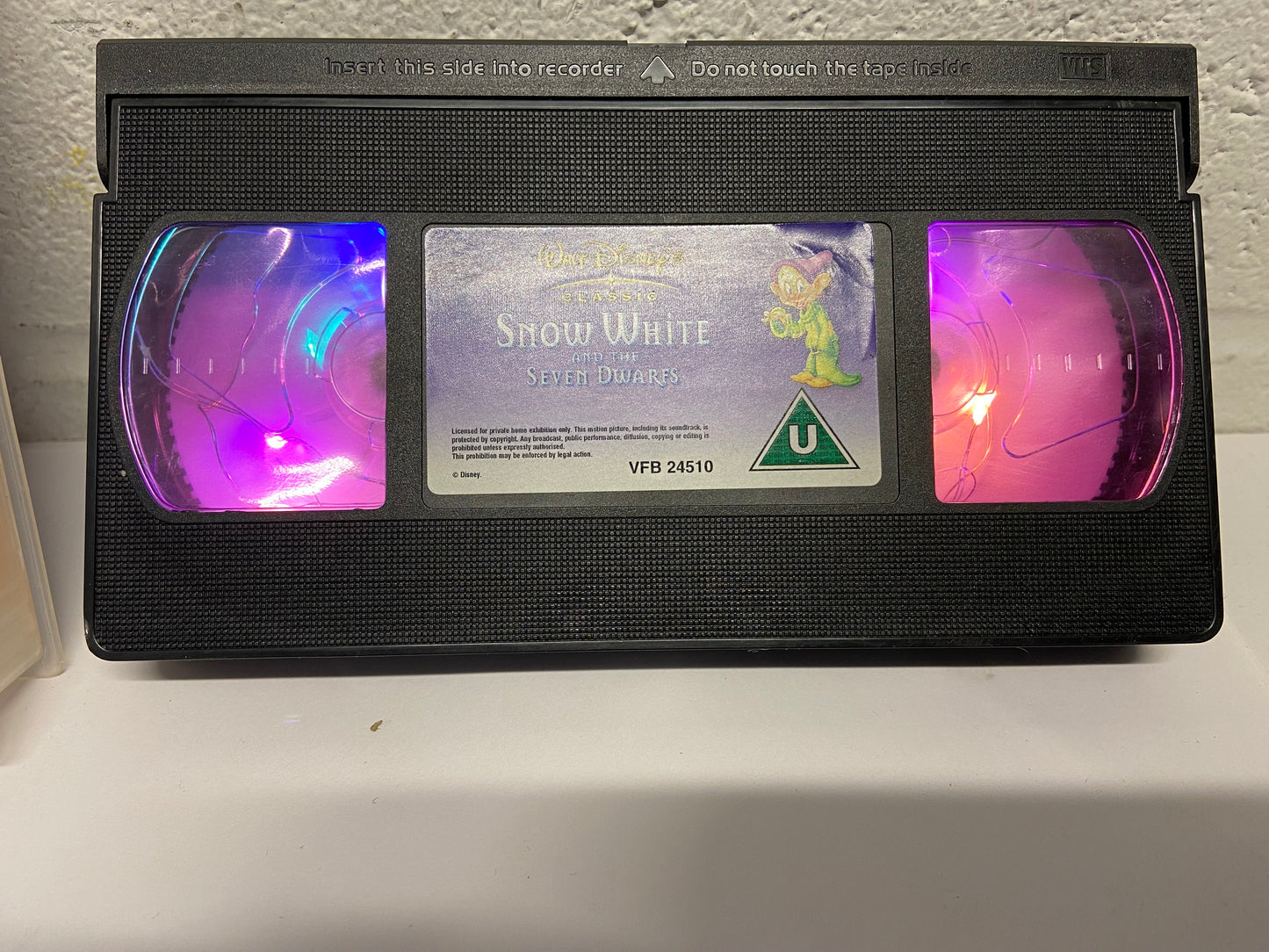 Snow White & The Seven Dwarfs VHS Decorative Light