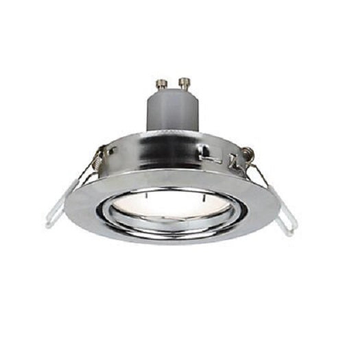 10x Chrome Effect Adjustable LED Warm White Downlight 3.8W IP20