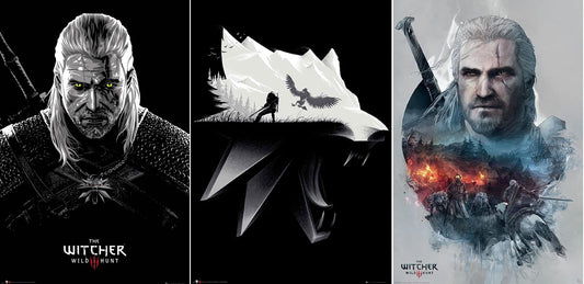 3x The Witcher Maxi Posters 61x91.5cm